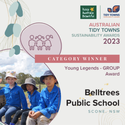 Image of Belltrees Tidy Towns School's Young Legends Group Award