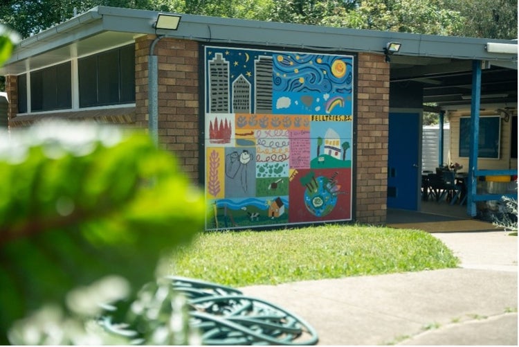 Image of colourful school mural